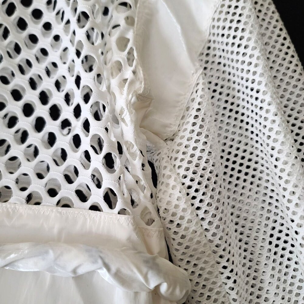 Free People FP Movement Under The Sea Mesh Maxi Parka XS Convertible White NWT - Picture 8 of 10